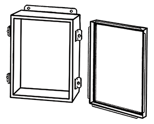 NEMA 4 JIC Galvanized Clamp Cover Only Enclosure