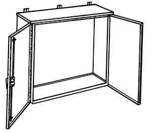NEMA 3R Hinged Double Door Enclosure