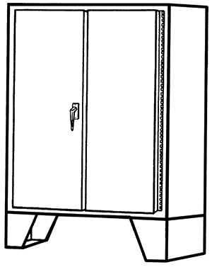 NEMA Type 12 Double Door Floor Mounted Enclosure