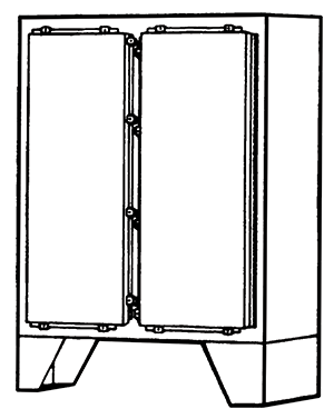 NEMA Type 4 Double Door Floor Mounted Enclosure
